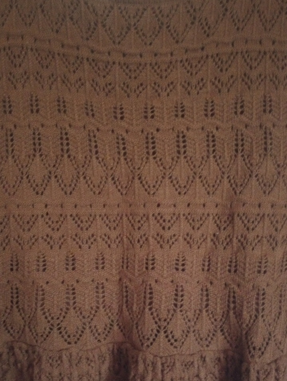 House of Harlow 1960 Brown Crochet Peplum Tank Top M - Picture 7 of 8